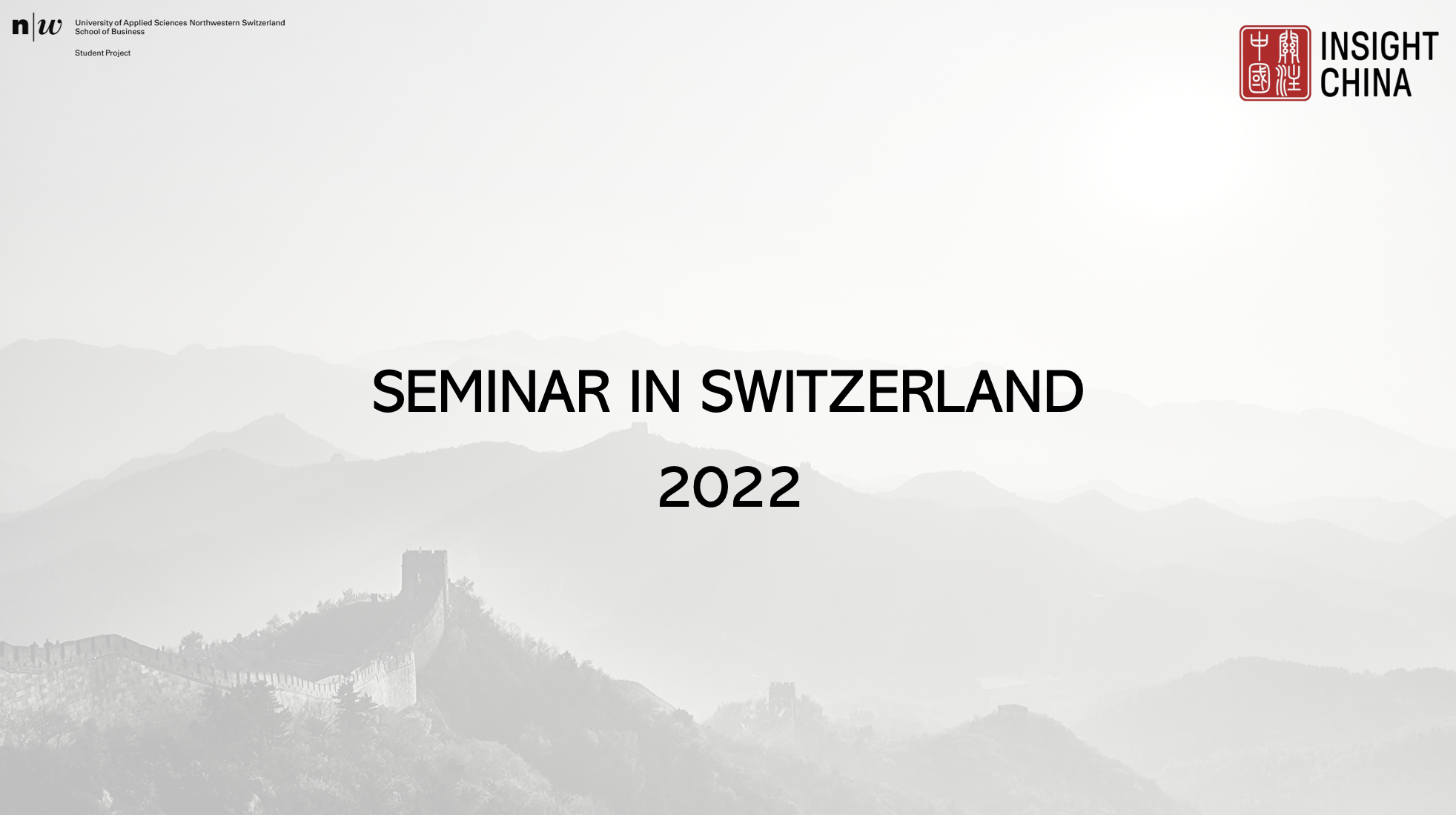 Summary Seminar in Switzerland
